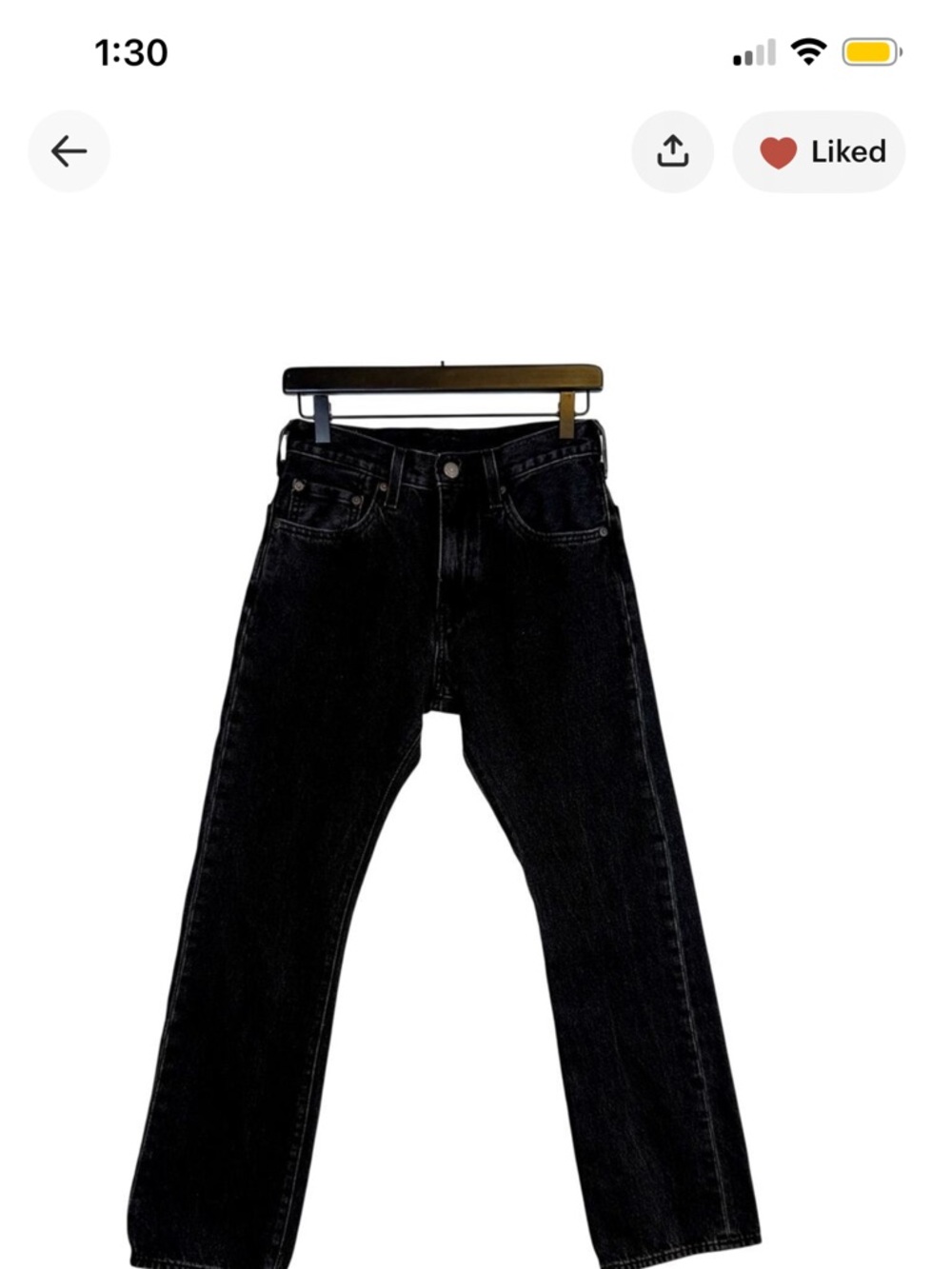 Levi’s Premium Mens 517 Bootcut Jeans Black - W28 L30